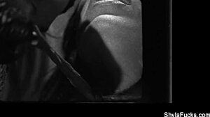 What do Shyla, Sophie, and Sienna do in their lesbian threesome?