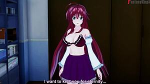 xenovia fucks rias gremory in this hentai madness