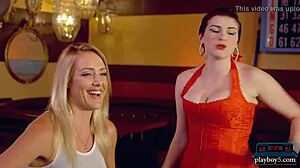 Bold femdom comedy show improvises 50 shades of fetish reality with blonde dominatrix.