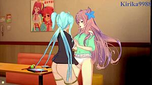 Kanade and Maria in intense lesbian play 😘