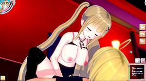 blonde big tits gal jk eleanor rides in various positions in 3d hentai