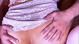 Tight Latina Student Needs Lube For Penetration