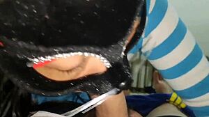 Petite Latina Mother-In-Law Gives Rich Blowjob To Prevent Son From Leaving For City!