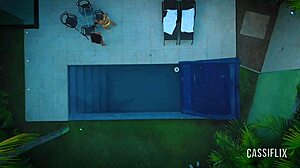 Pool party got wild with my friend’s boyfriend craving my ass!