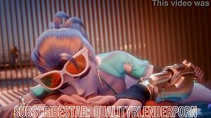 Widow Deepthroats Cock On Beach With Big Tits!