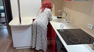 Mature Mother-In-Law Shares Homemade Moments With Family