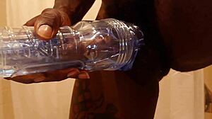 hallelujah johnson is masturbating with his fleshlight