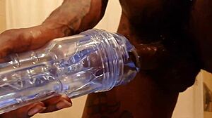 hallelujah johnson is masturbating with his fleshlight