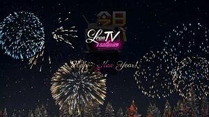 hot skinny blonde with small tits plays with big dick in kitchen and bathroom for new year