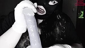 Fuming My Dildo Homemade Spanish Kinky Sex Chubby Masked Fat Amateurs