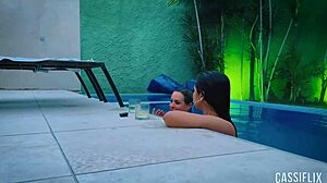 Pool party got wild with my friend’s boyfriend craving my ass!