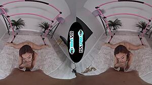 WetVR extreme flexible Sophia Sultry stretched out in VR porn!
