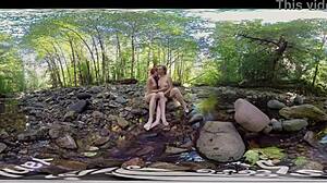 ana, molly, and belle having lesbian fun outdoors?