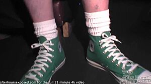 Behind The Bar Blowjob Leads To Tittie Cumshot