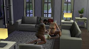 I introduced my new family to an orgy in the sims