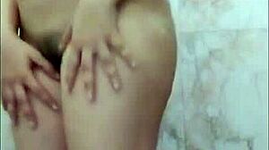 Indian Girl Fingers Her Pussy In Bathroom