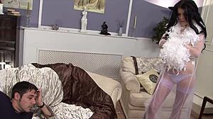 Brunette Slut Stacey Lacey Fucks And Gets Facial Cumshot