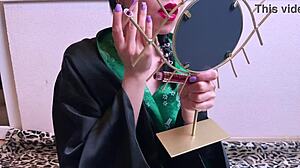 Eva Deva will teach you to be a girl with tattooed pussy and big tits