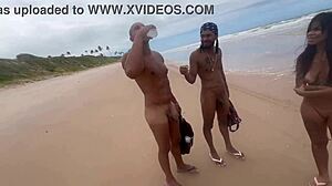 orgy at nudist beach, damn!