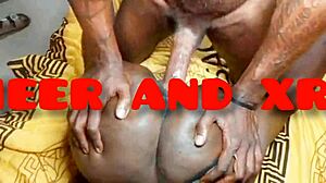 Bold pussylick leads to deep anal fucking with monster cock in homemade black porn