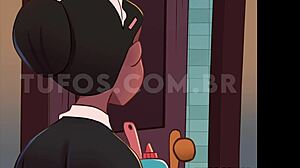 Maid with big ass gets her anal eaten intriguingly