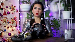 Black latex gloves trigger intense fetish ASMR vibes.