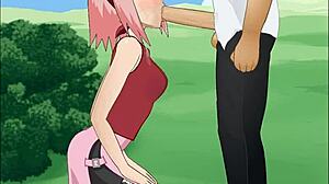 Sakura Haruno Performs Super Deepthroat In Naruto
