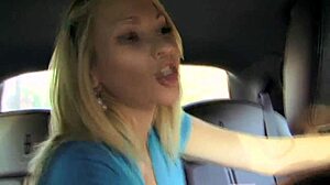 white teen gets intensely fucked during her uber ride