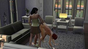 I introduced my new family to an orgy in the sims