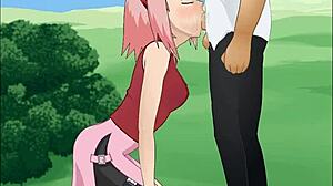 Sakura Haruno Performs Super Deepthroat In Naruto