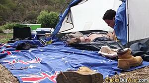 Amateur Australian Couple Gets Creampied Outside With Natural Tits!