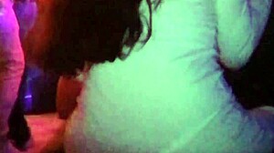 After the party, JuanLatino4 inserts his whole hand into her vagina and fucks her intensely