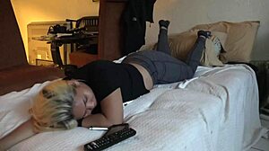 Big ass in yoga tights gets fucked