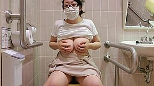 hey, check this chubby japanese milf masturbating in toilet! 🛁