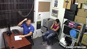 Pervy Officer Bangs Natalie Porkman with Huge Boner