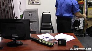 Pervy Officer Bangs Natalie Porkman with Huge Boner