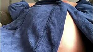 Daddy's Cock Falls Out Of His Robe! What A Surprise!