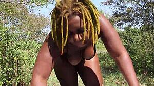 Poizon Ivy Sucks Big Black Cock On Highway!