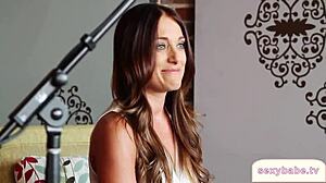 sexy babe undressing to lingerie 😍 watch her big tits