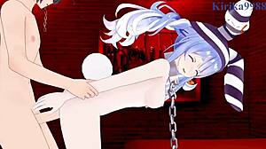 Nekomata Okayu and Usada Pekora in intense sex