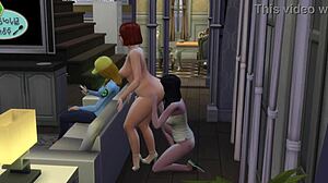 I introduced my new family to an orgy in the sims