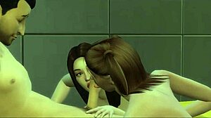 Innocent stepdaughter joins stepparents on sofa