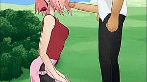 Sakura Haruno Performs Super Deepthroat In Naruto