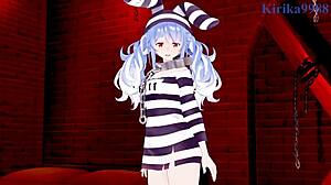 Nekomata Okayu and Usada Pekora in intense sex