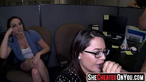 Milfs caught cheating at wild CFNM party with cumshots