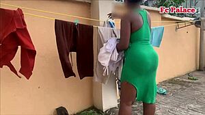 Fucked new neighbor backyard