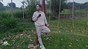 hermosa hermanastra gives pleasure bent over