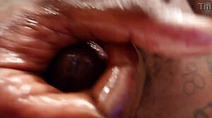 your favorite pornstar hallelujah johnson masturbates solo