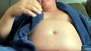 Daddy's Cock Falls Out Of His Robe! What A Surprise!