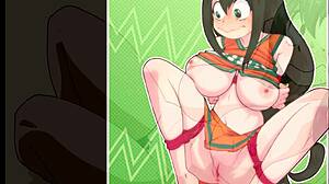 Asui Tsuyu from My Hero Academia in rule 34 compilation.